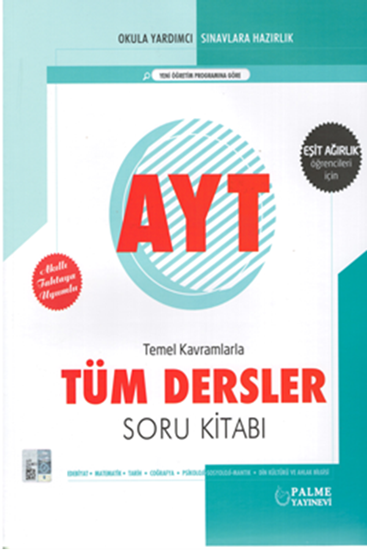 resm AYT TÜM DERSLER SORU KİTABI ( EŞİT AĞIRLIK ÖĞR.İÇİN )