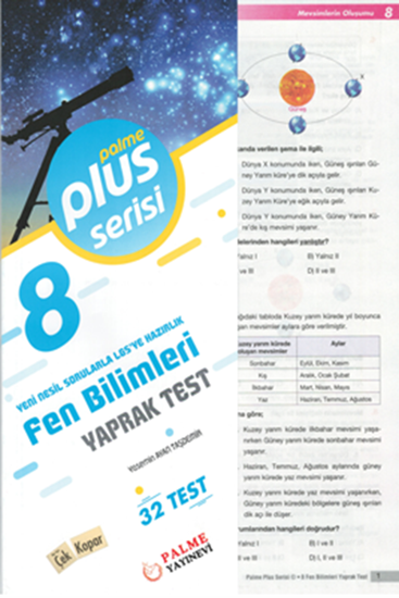 resm 8.SINIF FEN BİLİMLERİ YAPRAK TEST (32 TEST )