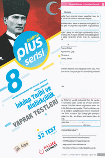 resm 8. Sınıf Pus Serisi T.C. İnkılap Tarihi ve Atatürkçülük Yaprak Testleri