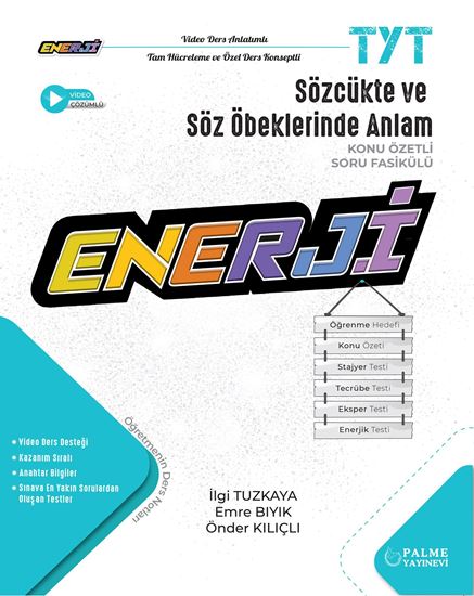 resm ENERJİ YKS TYT SÖZCÜKTE VE SÖZ ÖBEKLERİNDE ANLAM KONU ÖZETLİ SORU FASİKÜLÜ
