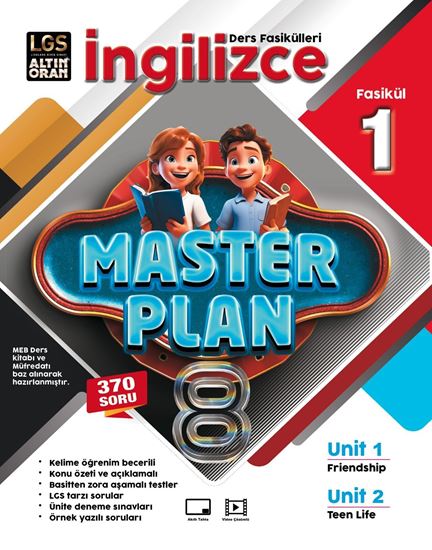 resm ALTIN ORAN 8.SINIF İNGİLİZCE MASTER PLAN 1.FASİKÜLLERİ *YENİ*