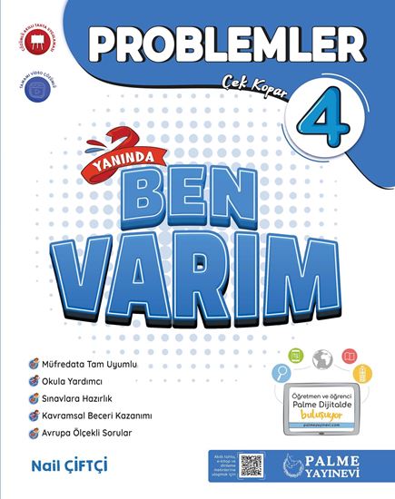 resm PALME 4.SINIF PROBLEMLER  YANINDA BEN VARIM SORU KİTABI