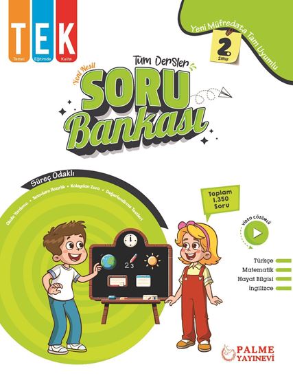 resm PALME 2.SINIF TEK TÜM DERSLER SORU BANKASI YENİ NESİL