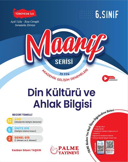 resm 6.SINIF MAARİF SERİSİ DİN KÜLTÜRÜ VE AHLAK BİLGİSİ HAFTALIK DENEME (39 FÖY)