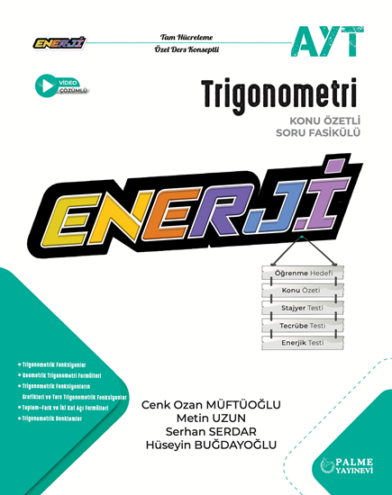 resm PALME YKS AYT ENERJİ TRİGONOMETRİ KONU ÖZETLİ SORU FASİKÜLLERİ