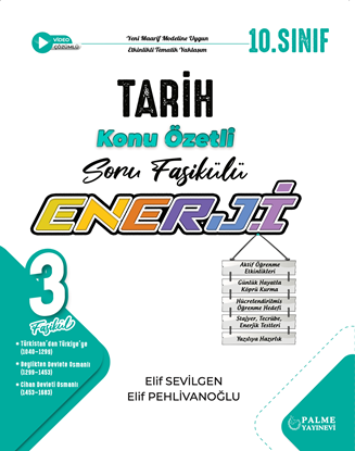 Resim PALME 10.SINIF ENERJİ TARİH KONU ÖZETLİ SORU FASİKÜLLERİ (3 FASİKÜL)