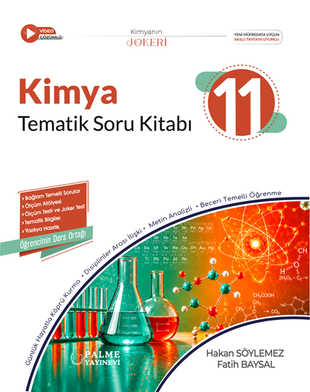 resm PALME 11.SINIF JOKER KİMYA TEMATİK SORU KİTABI