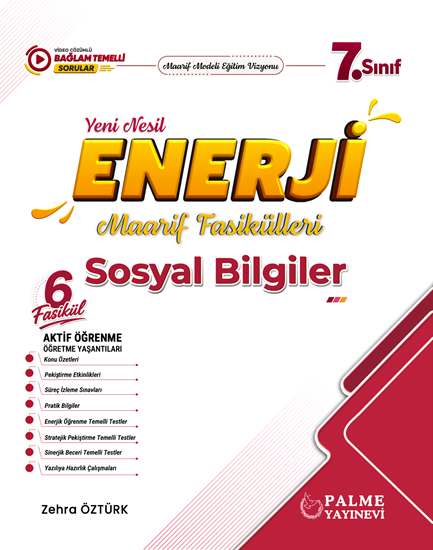 resm Palme 7.Sınıf Enerji Sosyal Bilgiler Yeni Nesil Maarif Fasikülleri (6 Fasikül)