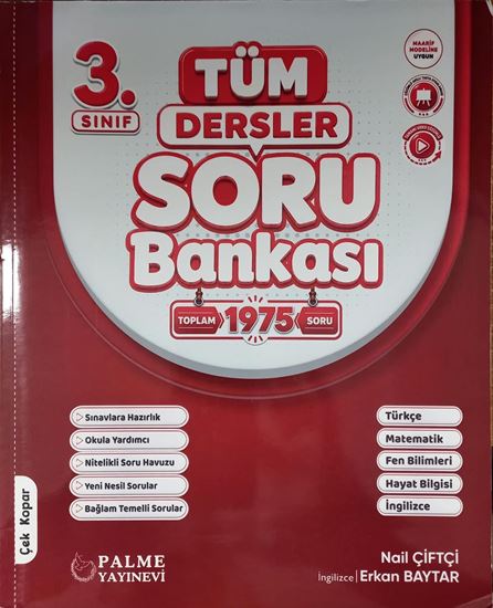 resm Palme 3.Sınıf Tüm Dersler Soru Bankası Kitabı