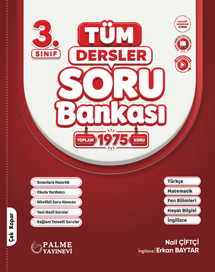 resm Palme 3.Sınıf Tüm Dersler Soru Bankası Kitabı