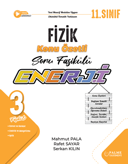 resm Palme 11.Sınıf Enerji Fizik Konu Özetli Soru Fasikülleri (3 Fasikül )